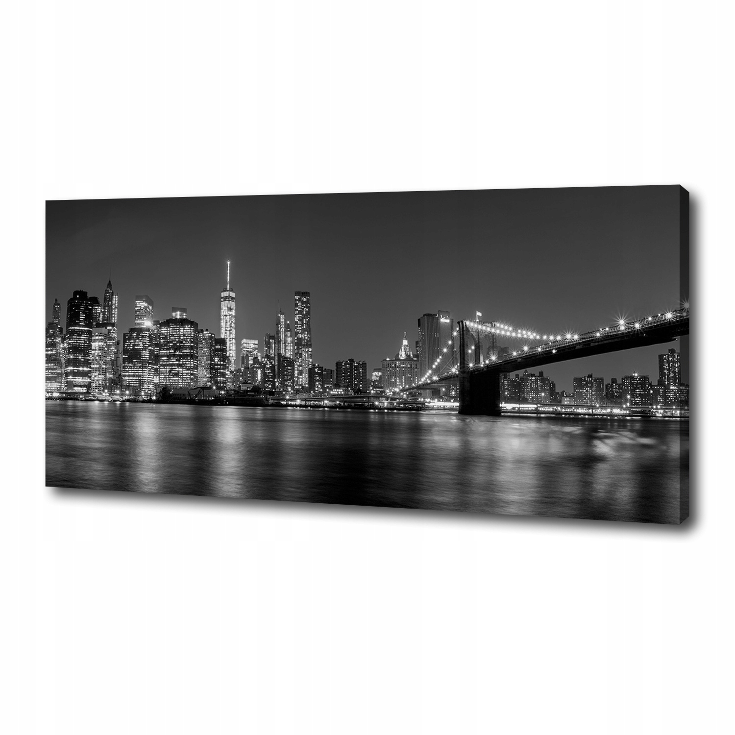 

Foto obraz na płótnie Manhattan nocą 125x50 cm