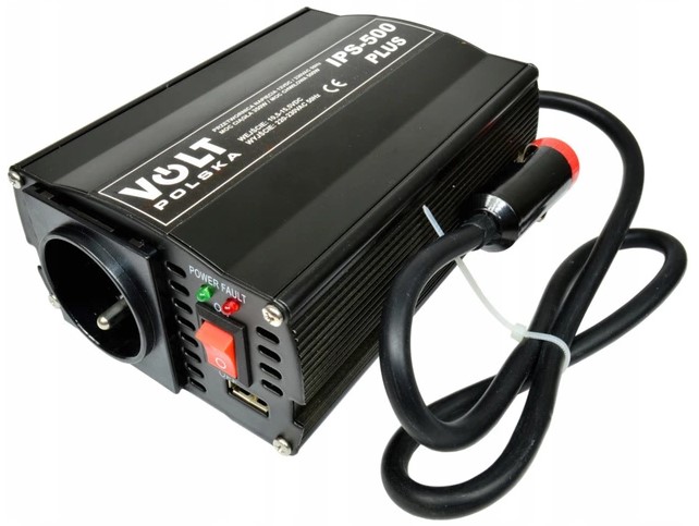 

Przetwornica Samochodowa 350/500W 12V 230V Usb