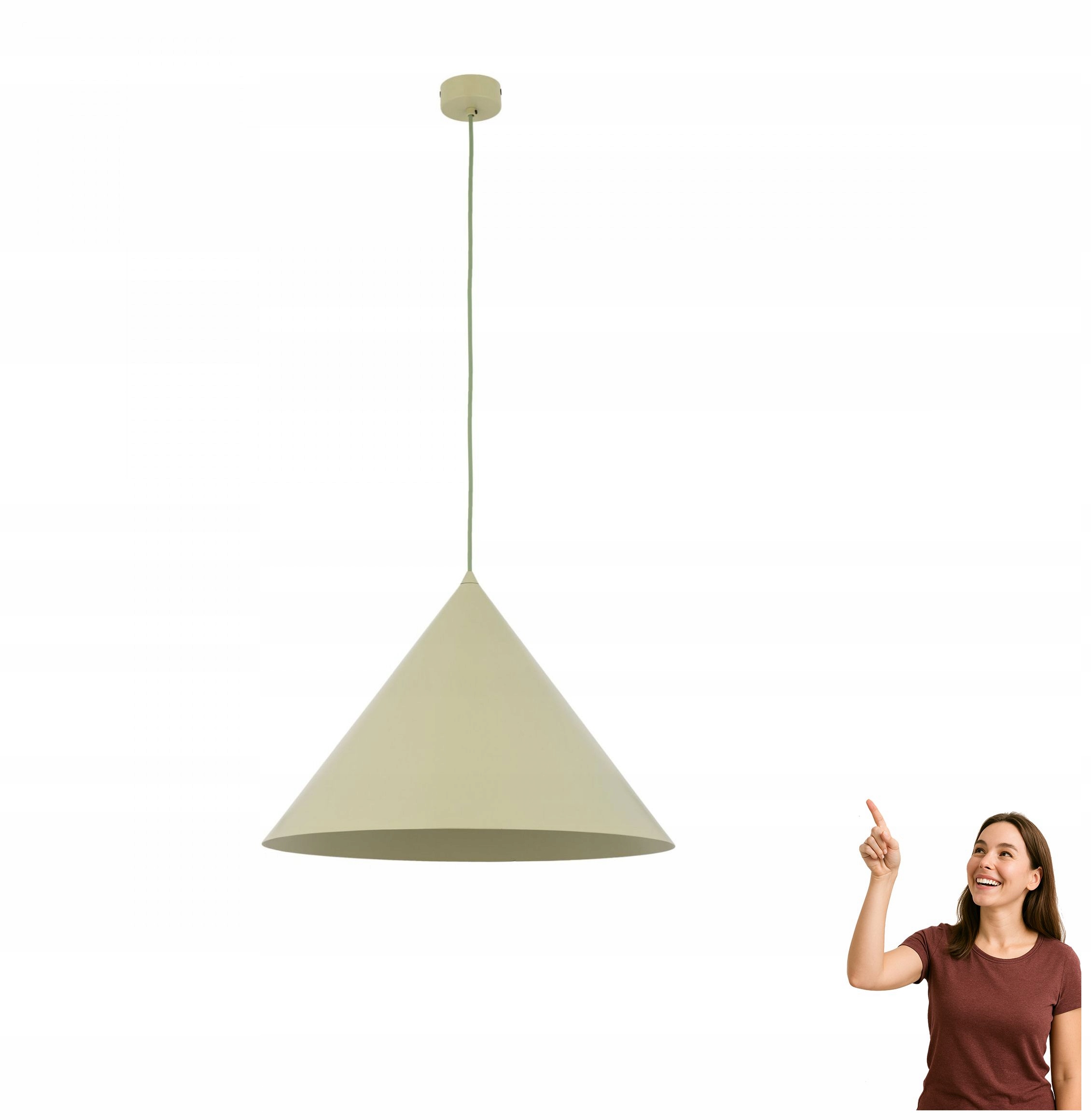 Závesná lampa Tk Lighting Cono XL Pistacio 11420