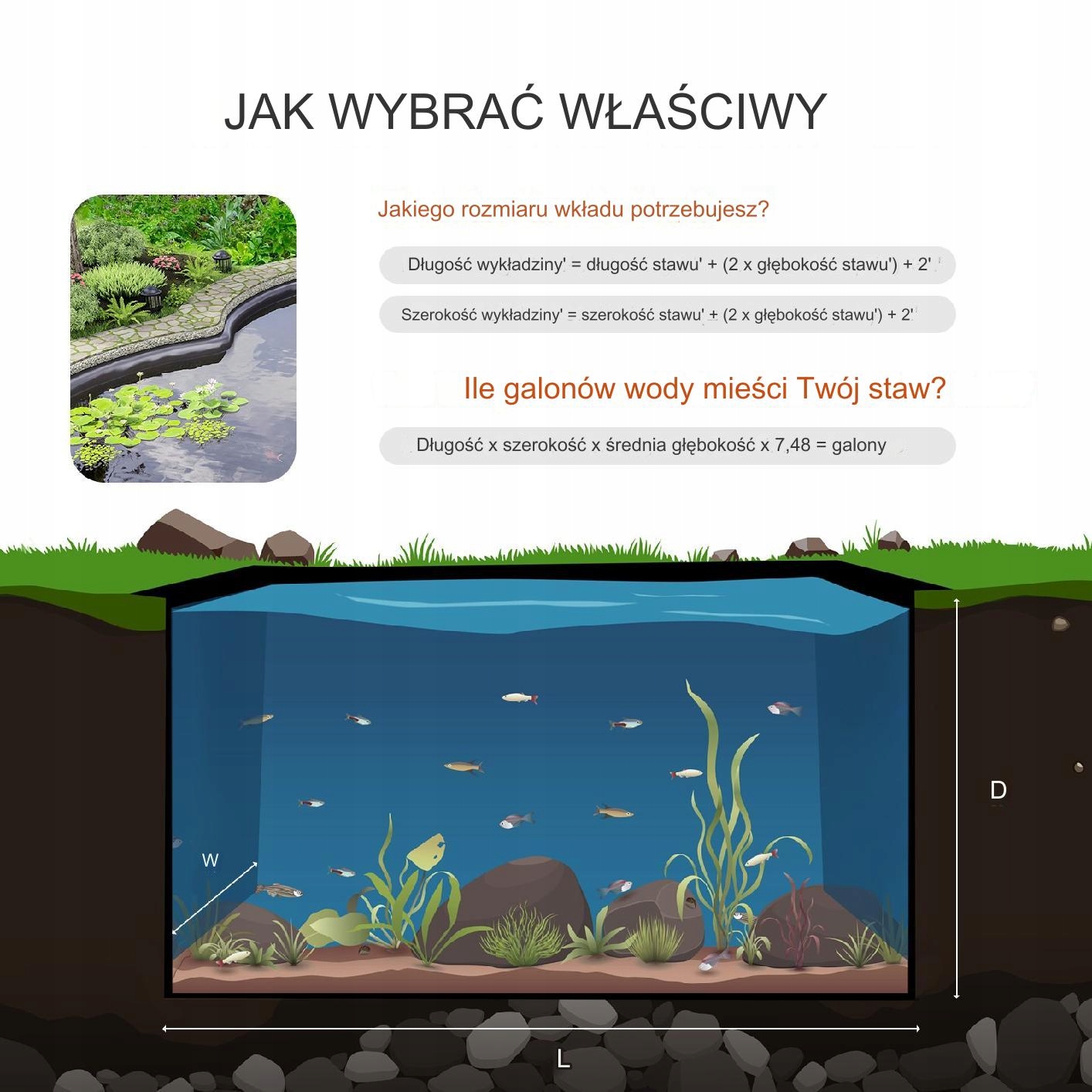 Folia do oczka wodnego 9 x 10.6 m Długość 10.6 m