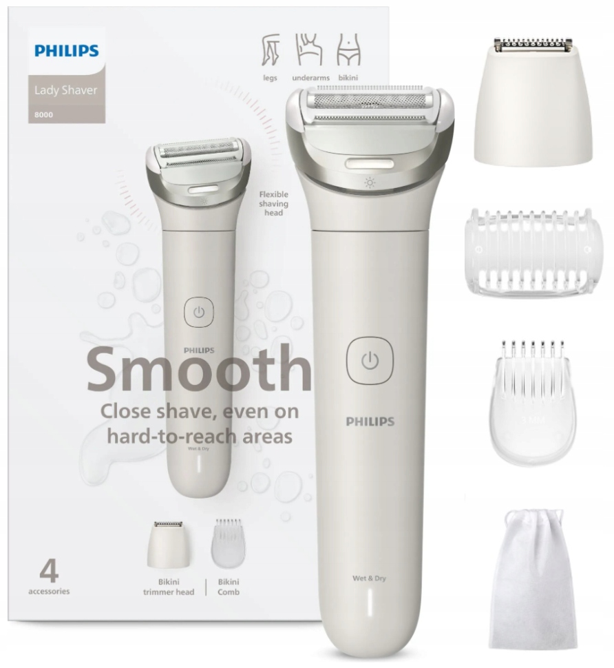 Golarka Damska Philips Depilator Do Ciała Maszynka Wodoodporna Nogi Bikini