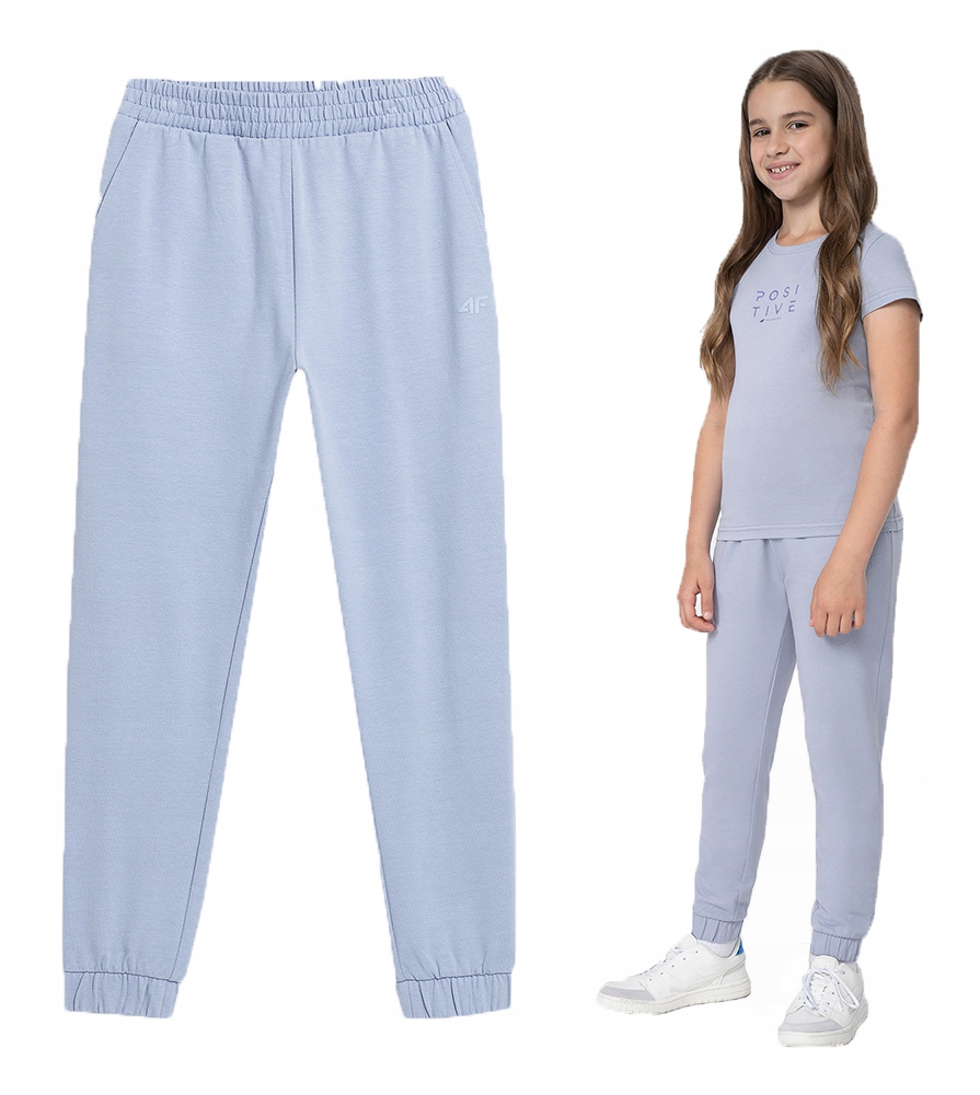

4F Spodnie Dresowe Dziewczęce Junior Sportowe Dres