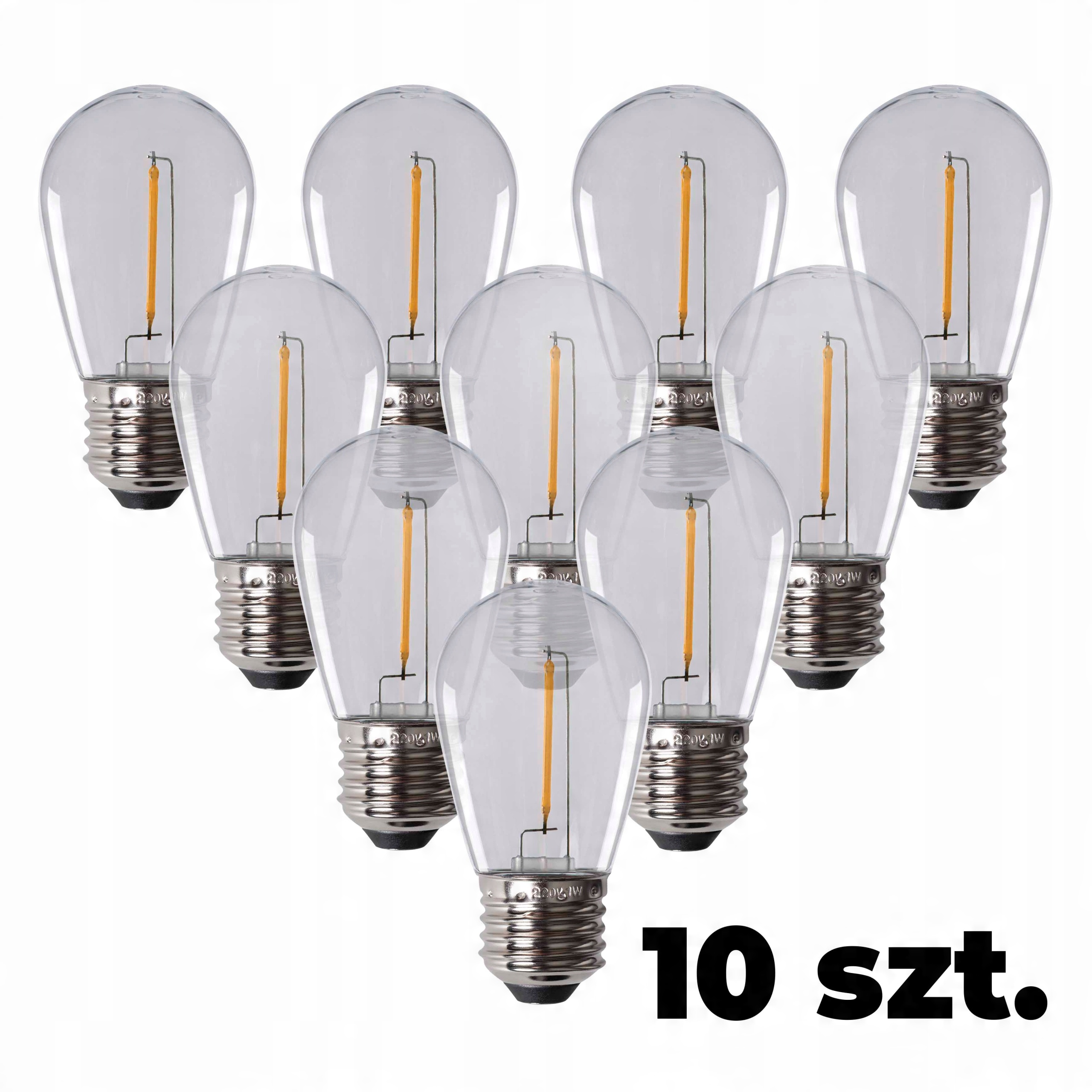 

Zestaw 10 żarówek Kanlux do girland Ww E27 IK04