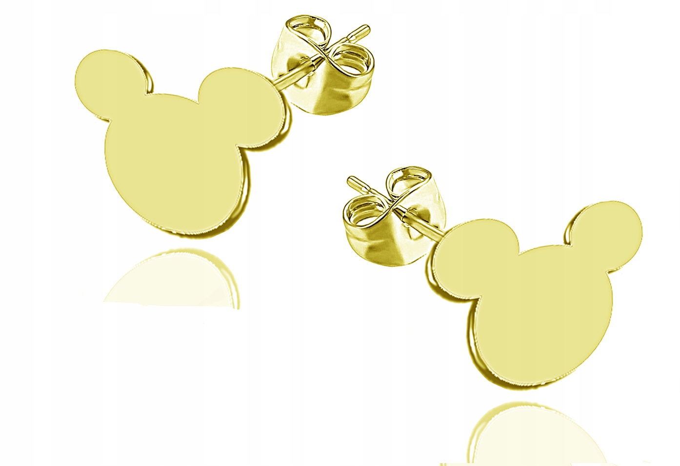 

Kolczyki Celebrytki Mickey Myszka Miki Srebro 24K