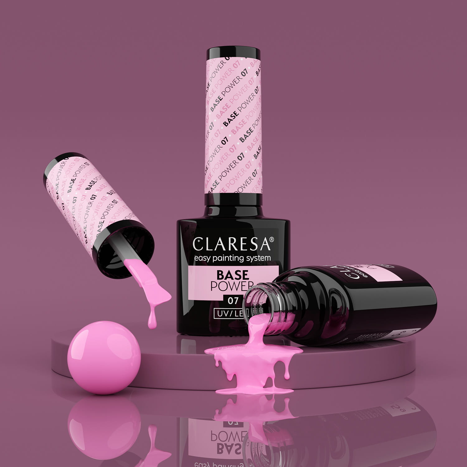 CLARESA BASE POWER BEZKWASOWA BAZA HYBRYDOWA 07 Kod producenta BASE POWER 07