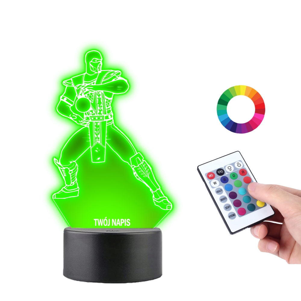 Lampka na Biurko Statuetka Led Gra Mortal Kombat