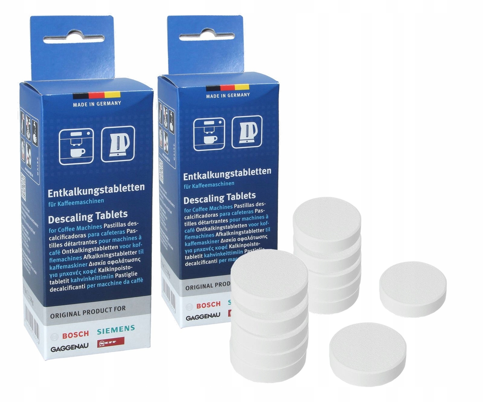

12x Odkamieniacz Tabletki ekspresów Bosch Siemens
