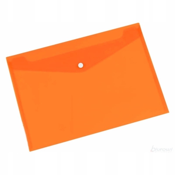 TECZKA KOPERTOWA NA ZATRZASK A4 TETIS POMARAŃCZOWA