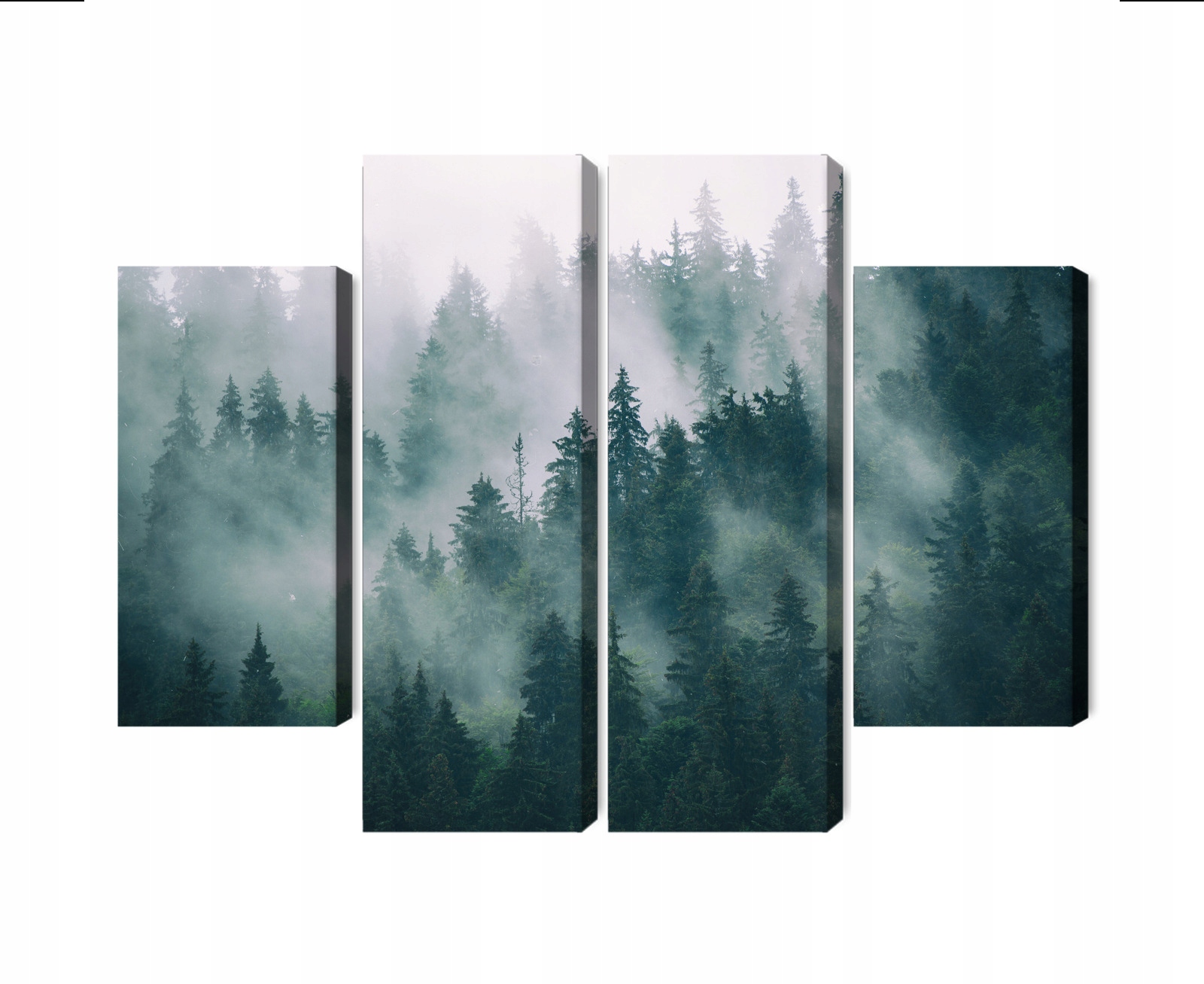 Viacdielny obraz Hmla v zelenom lese Canvas 120x90