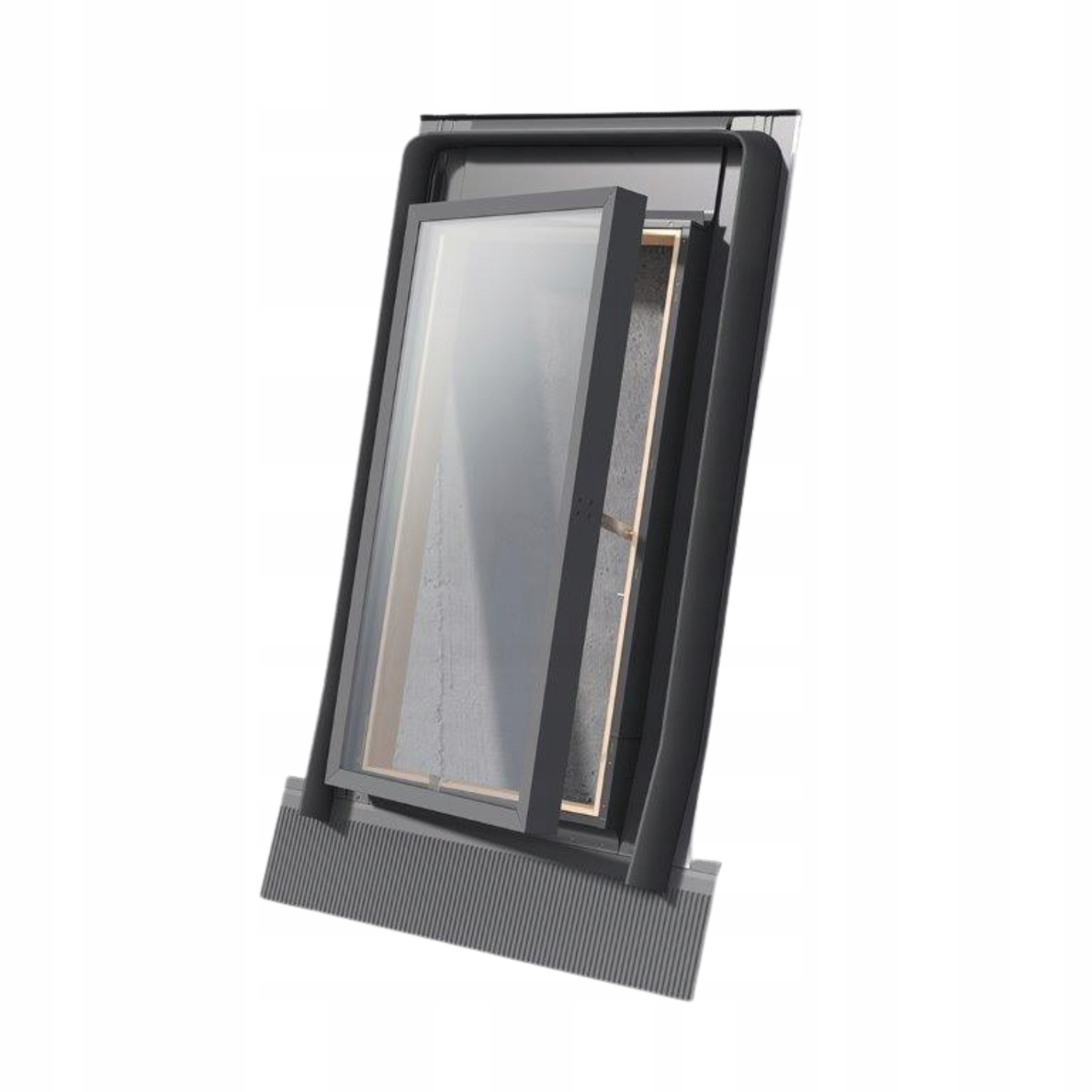 

Wyłaz Dachowy Dwuszybowy Rooflite 48x98 Kołnierz