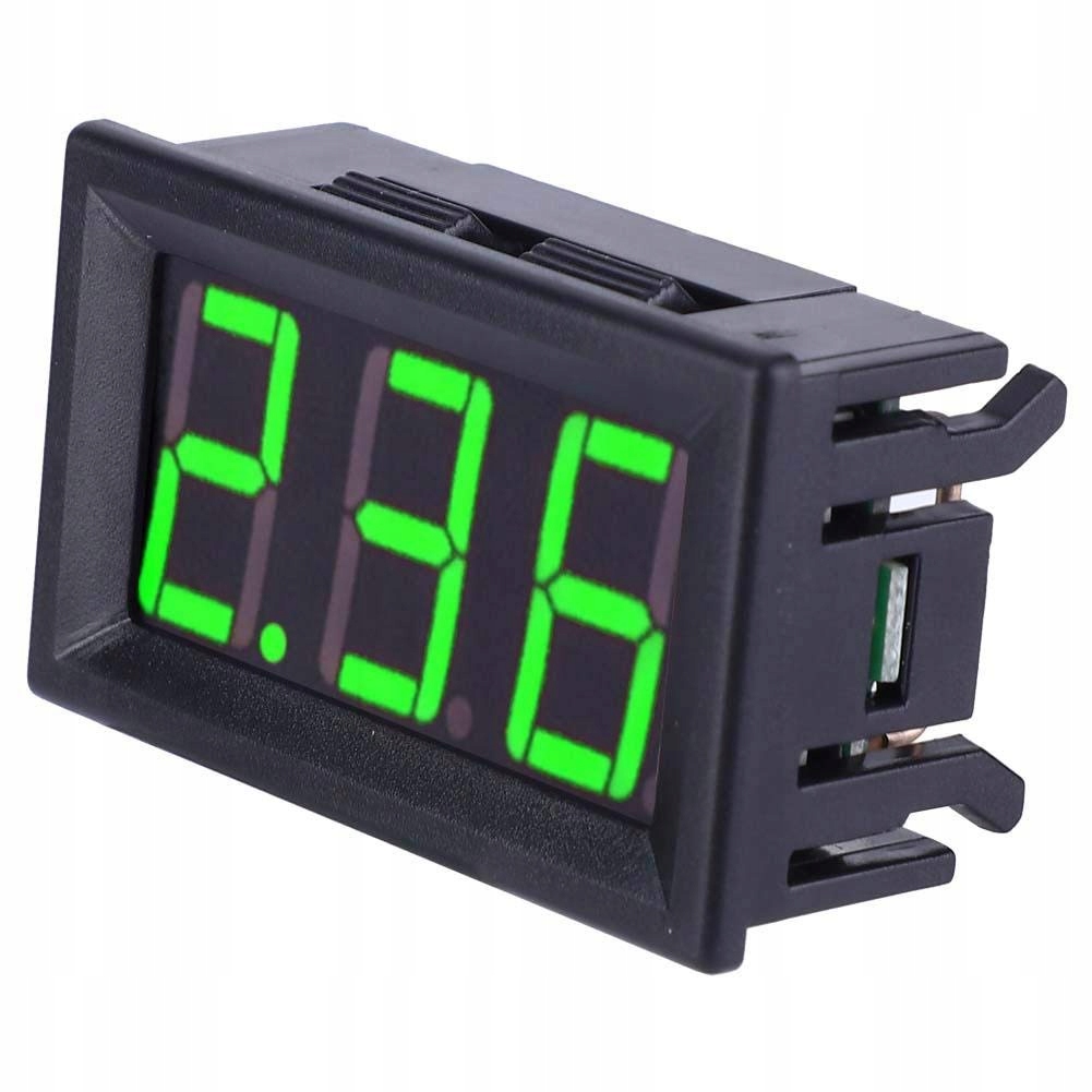 

Amperomierz panelowy cyfrowy Led 0-9,99A Zielony