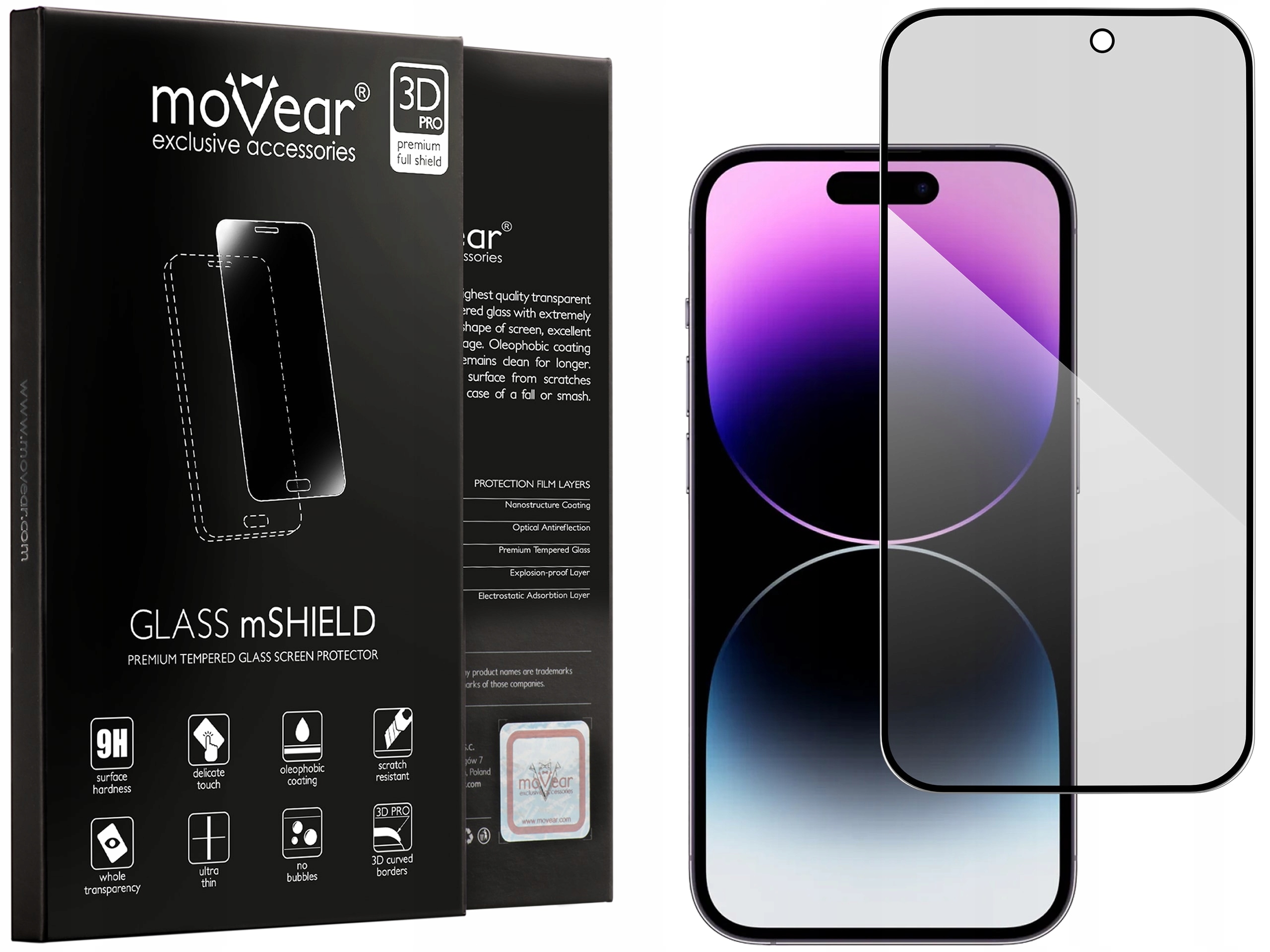 

Szkło hartowane 3D privacy na iPhone 14 Pro Max