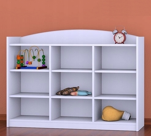 REGAŁ NISKI HAPPY RN19 - BIAŁE - MEBELKI DZIECIĘCE