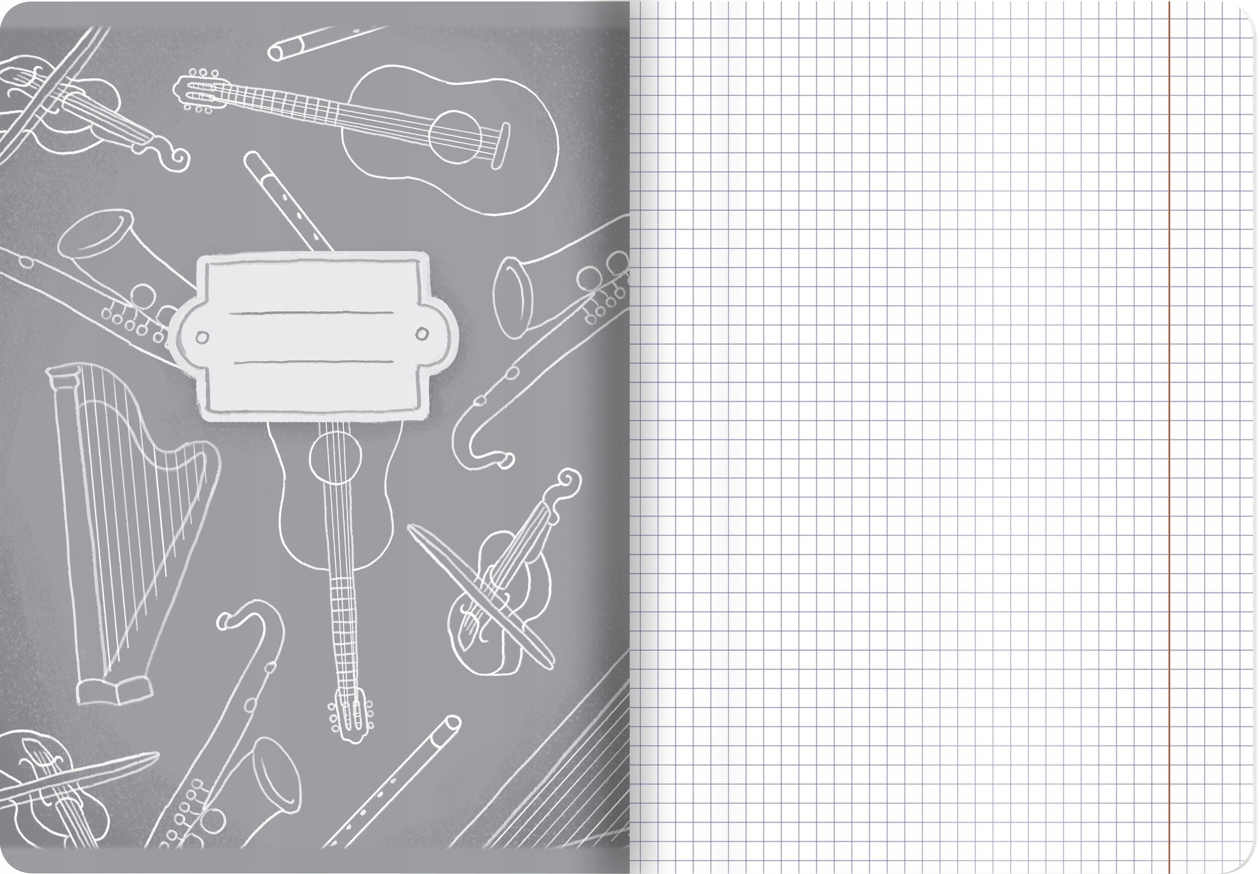 ZESZYT A5 32 K #KRATKA BOOK/RETRO TOP2000 WZ9 Kolor Wielokolorowy
