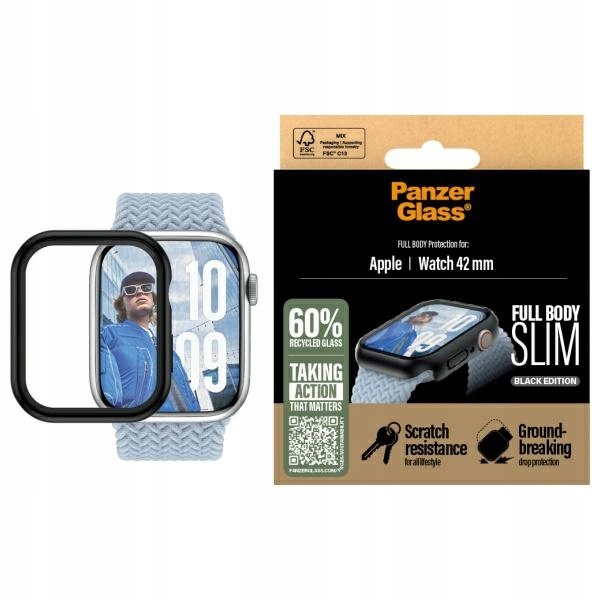 PanzerGlass Snappie Full Body pro Apple Watch 10 42 mm černá/černá 3716