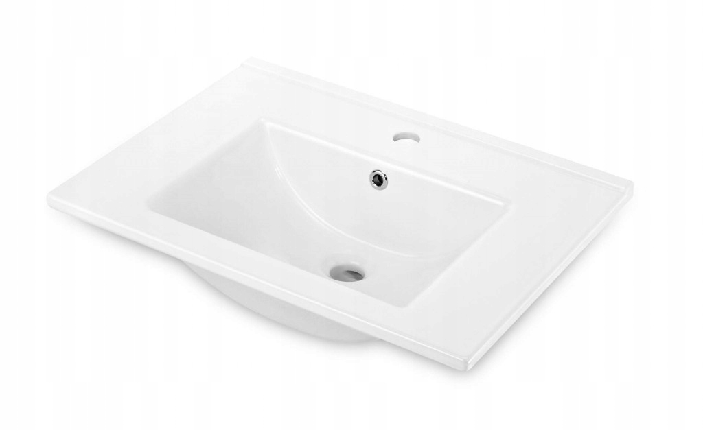 Floxs biela Keramické umývadlo, vsadené 60 cm (CDI_6U6M) /po/