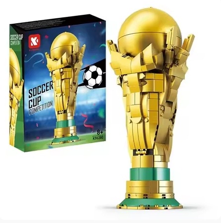 Klocki Konstrukcyjne Złote Trofeum Piłkarskie 446 el. Model 3D Premium