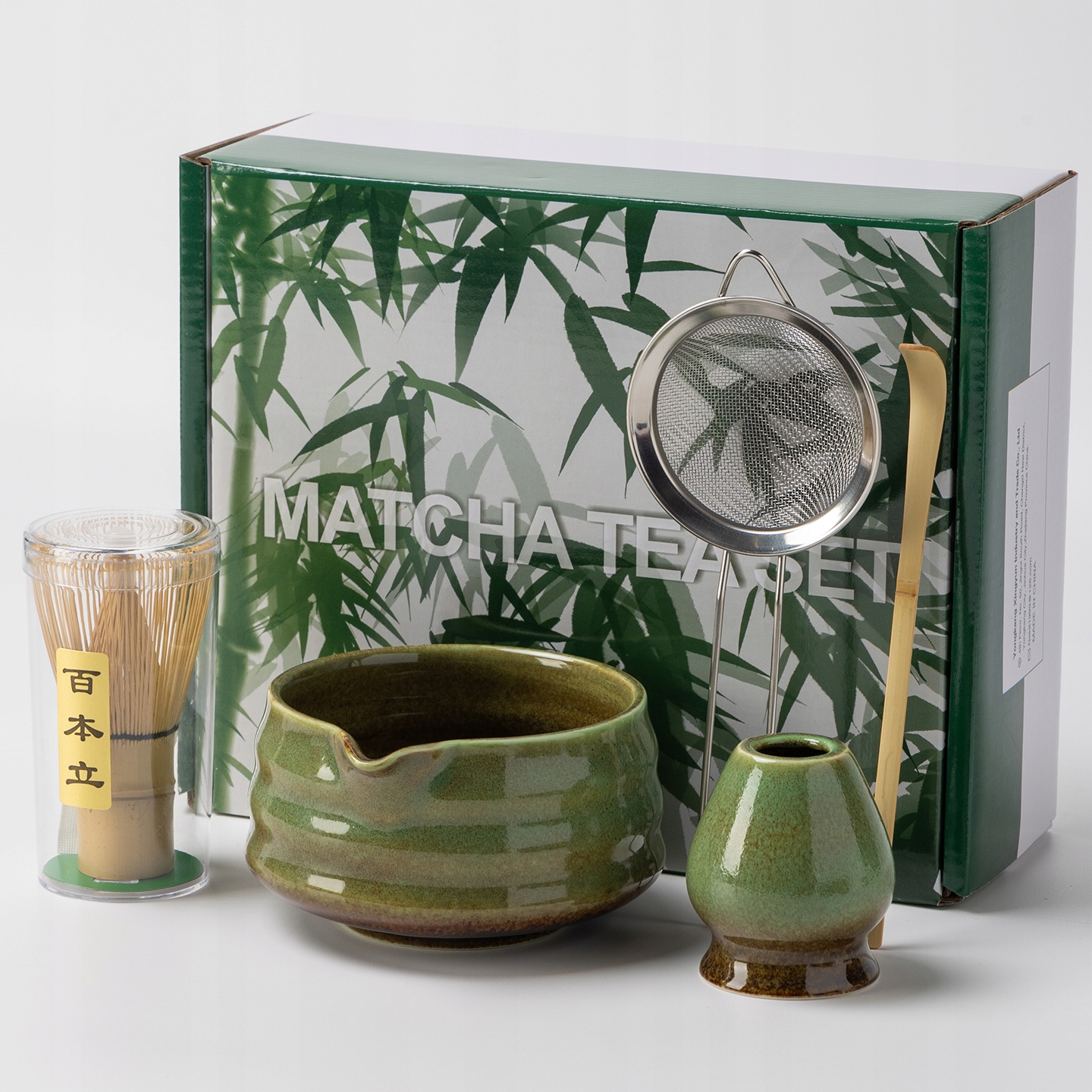 Levně Bambusová Dárková Sada Na Čaj Matcha Chashaku zelená Nekit