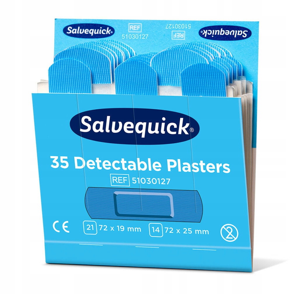 

Plastry wykrywalne Salvequick Cederroth