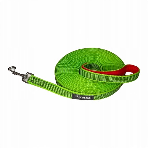

Limonkowa smycz treningowa gumowana 3m Rascal