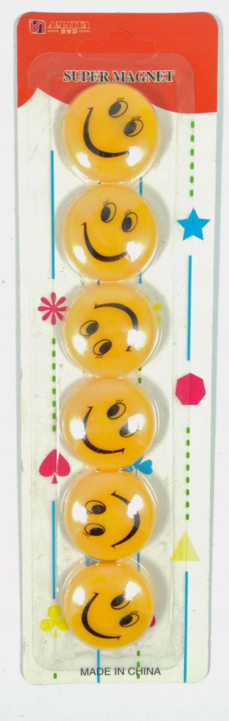 

Magnesy Z Nadrukiem Smile Uśmieszki Buźki 30mm