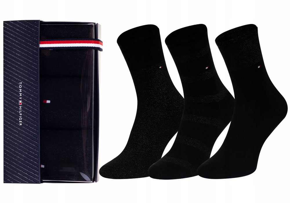 

Tommy Hilfiger Damskie Skarpetki Prezent 3P 35-38