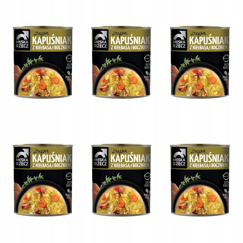 Kapučínová polévka s klobásou a slaninou 810 g Męska Rzecz X6