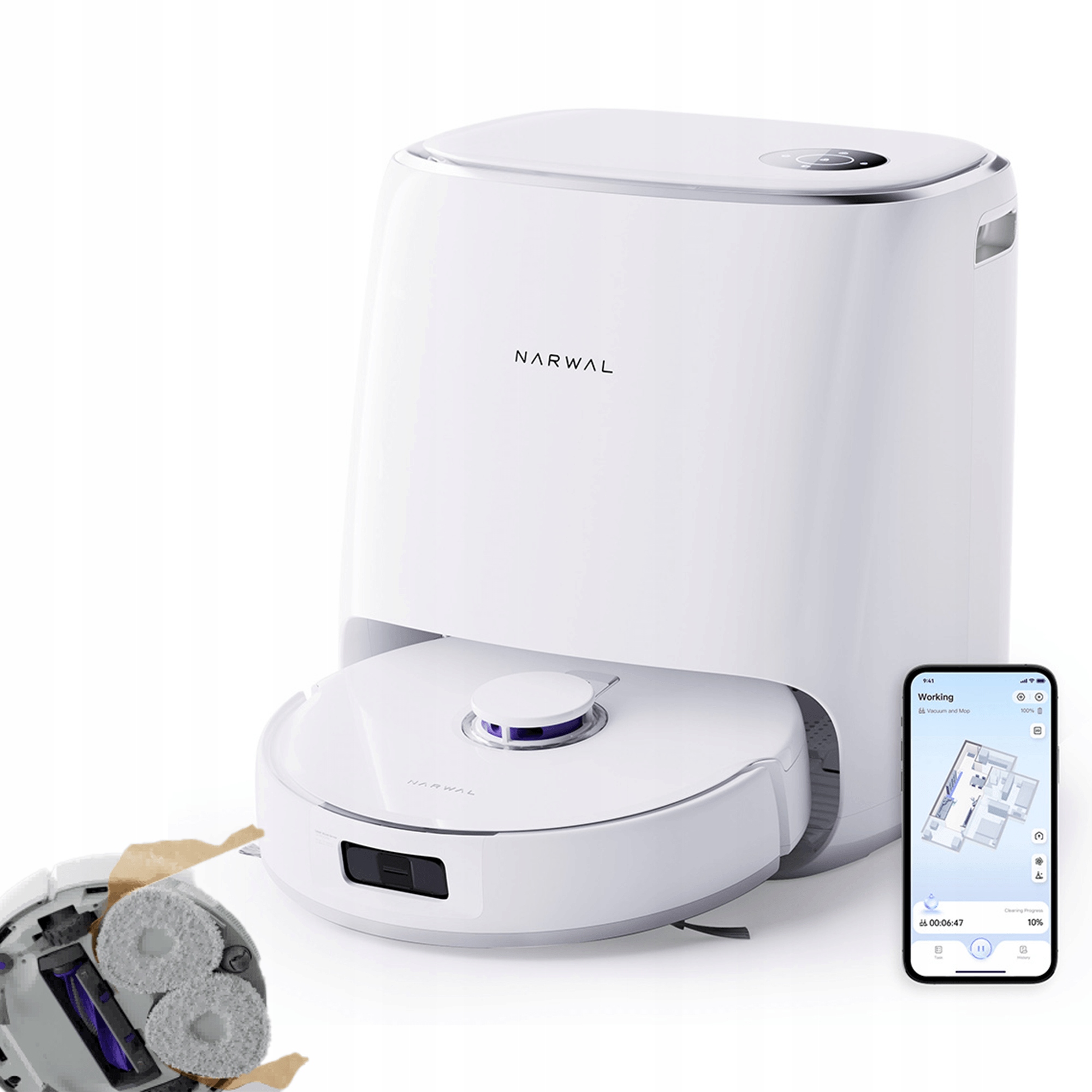Uklízecí robot Narwal Freo X Ultra 8200Pa Mopy EdgeSwing DirtSense Ail