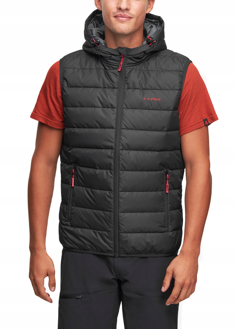 Vesta Alpinus Pánská bunda S Kapucí Bunda Bez Rukávů Sportovní Péřová XXL