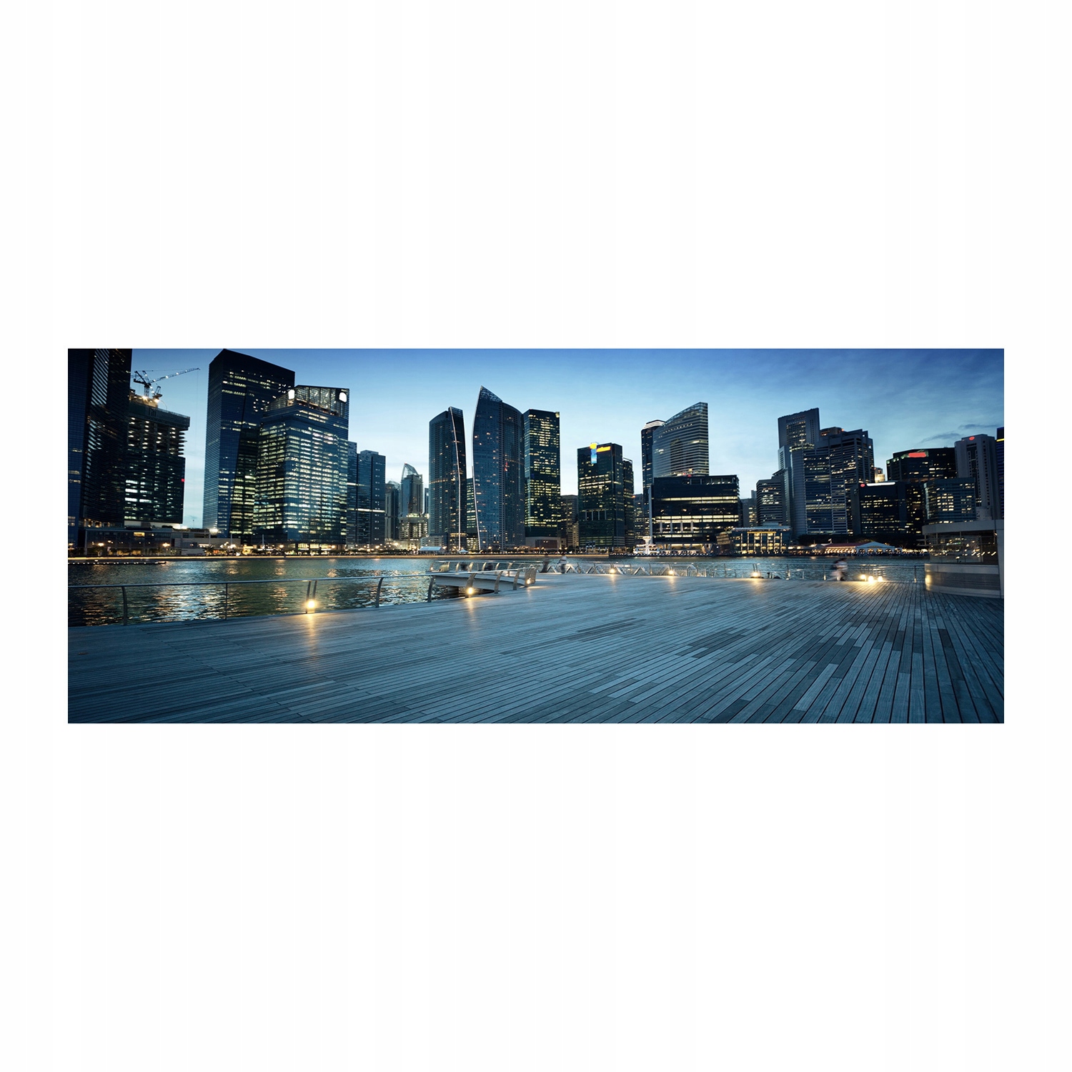 

Foto obraz akryl zdjęcie Singapur nocą 125x50 cm