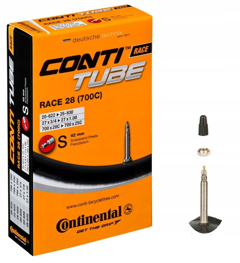 

dętka Continental Race 28 700x20-25 FV42mm presta