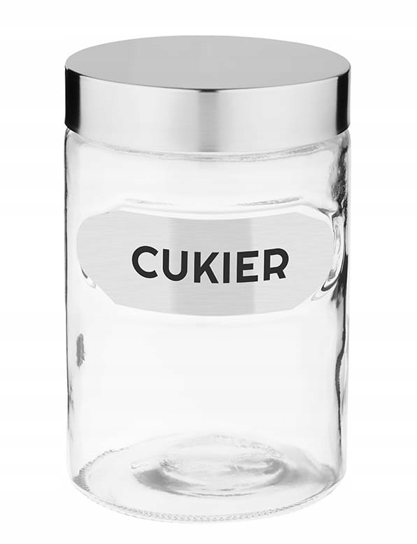 

Pojemnik spożywczy słoik szkło Ozzy Cukier 1250 ml