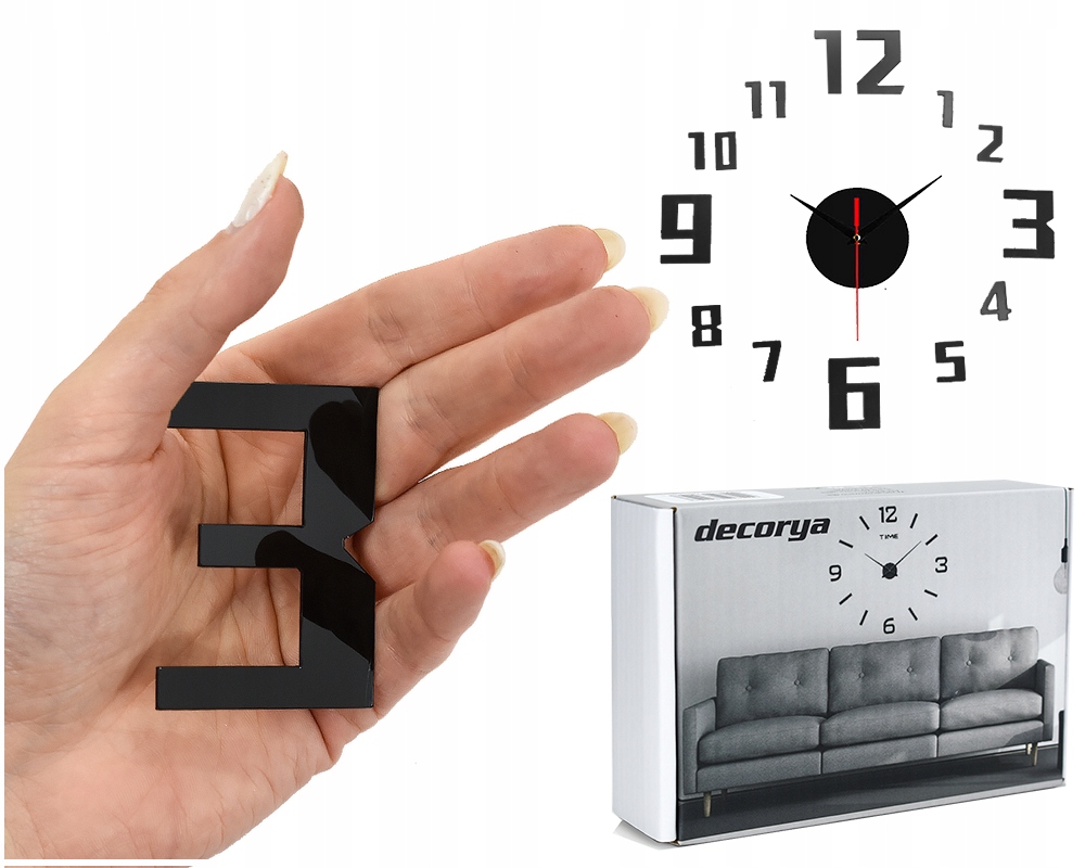 Na Prezent na PARAPETÓWKĘ Zegar Ścienny NAKLEJANY