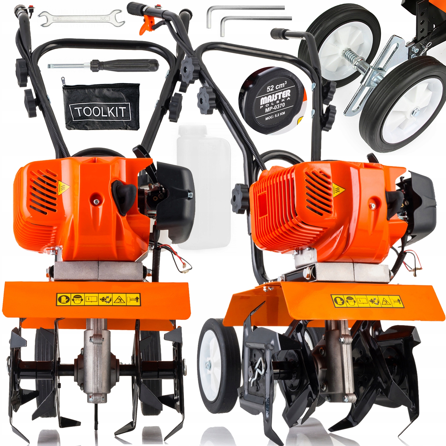 Kultivátor Benzínový Kultivátor pôdy 30 cm s Reguláciou MP0370