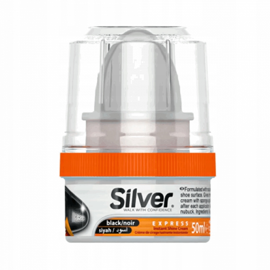 Pasta do butów Silver czarny 50 ml