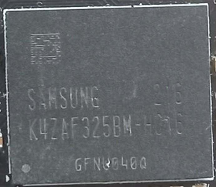 Pamięć SAMSUNG K4ZAF325BM-HC16 GDDR6