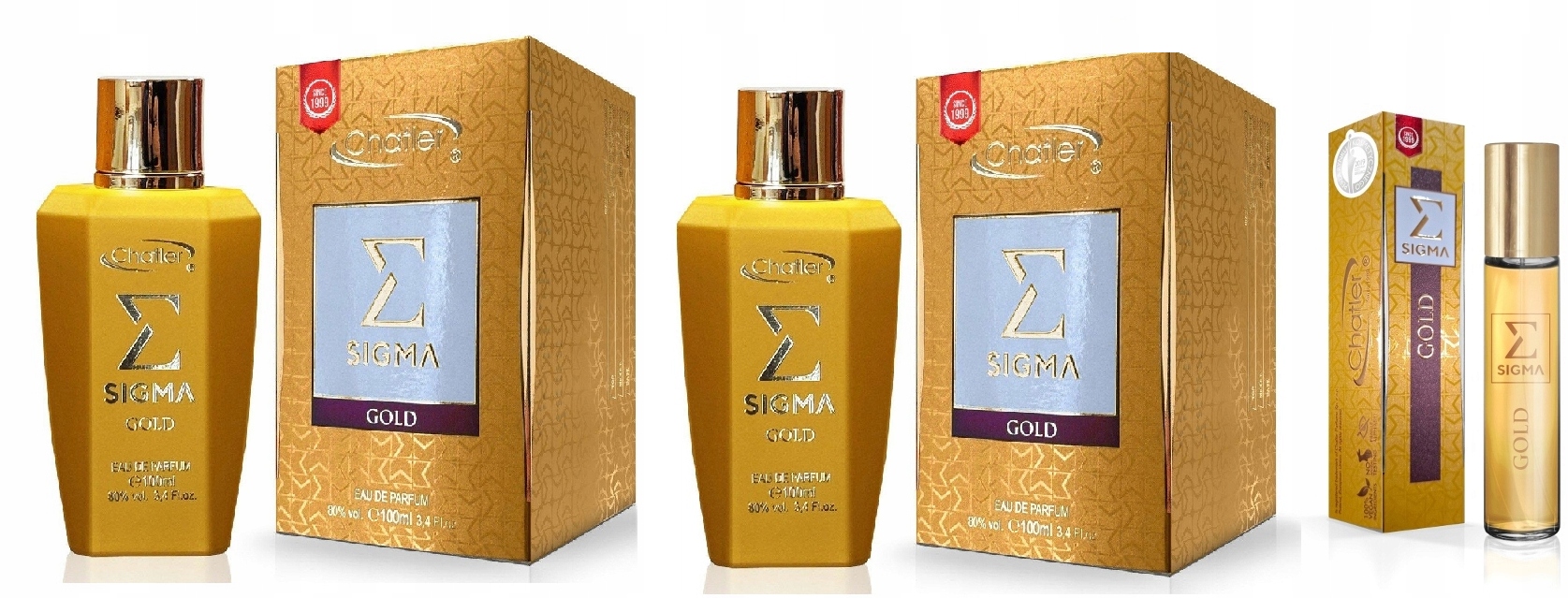 Chatler Sigma Gold Women 2x100 ml 30 ml dámská parfémovaná voda