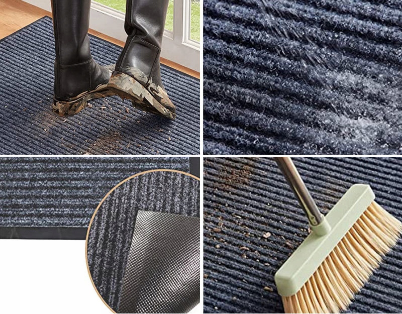 WYCIERACZKA POD DRZWI WEJŚCIOWA GUMOWA ZEWNĘTRZNA WEWNĘTRZNA DUŻA 60x90cm Materiał gumowa tekstylna