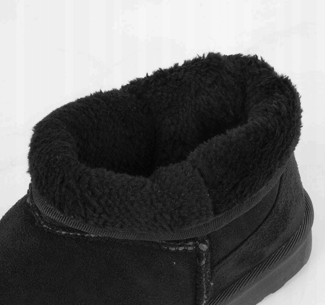 6904 CZARNE OCIEPLANE ZAMSZOWE ŚNIEGOWCE BOTKI 41 Materiał podeszwy inny