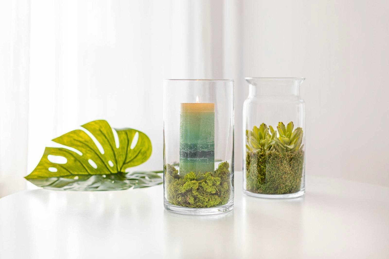 Wazon szklany na las w szkle 15 x 29,5cm Kod producenta 5903039408029