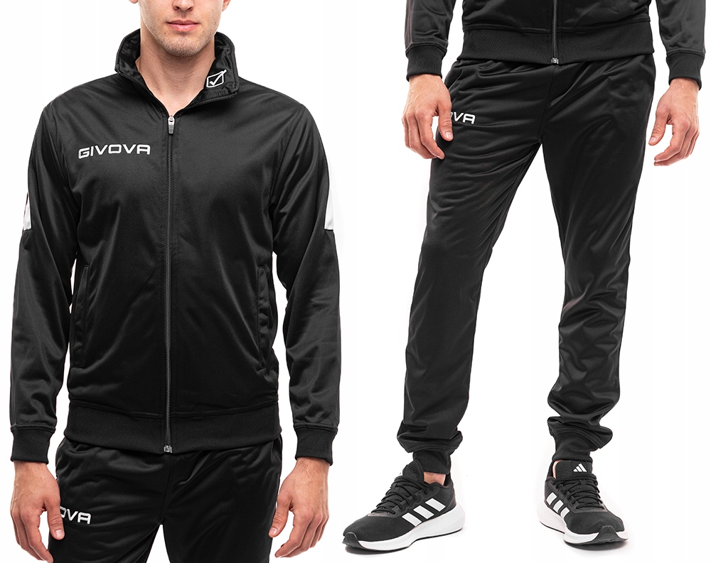 Sportovní komplet Givova Teplákovka Tréninkový set Mikina Kalhoty Pohodlné vel. M
