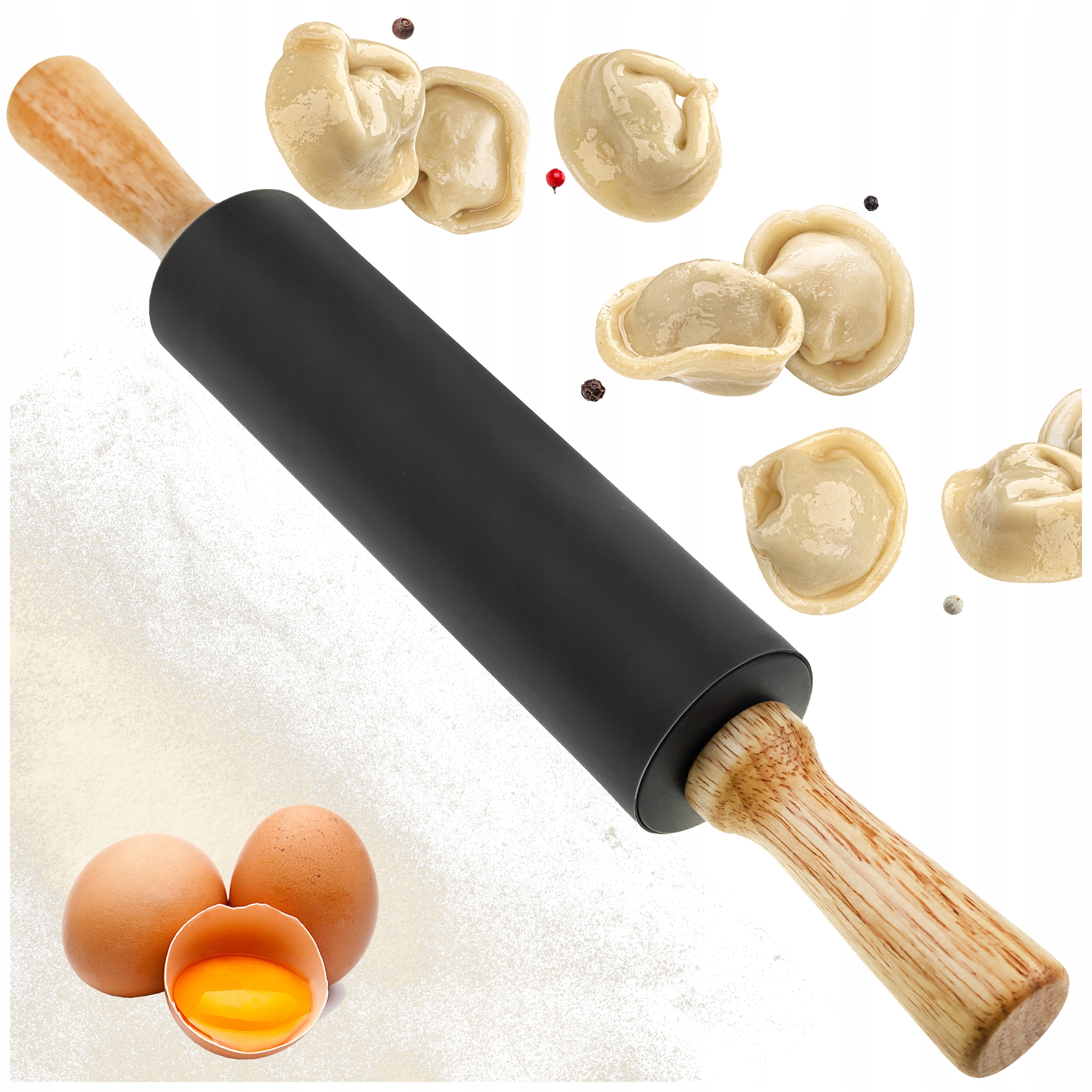 

Wałek Do Ciasta Silikonowy Duży Kuchenny Drewniany
