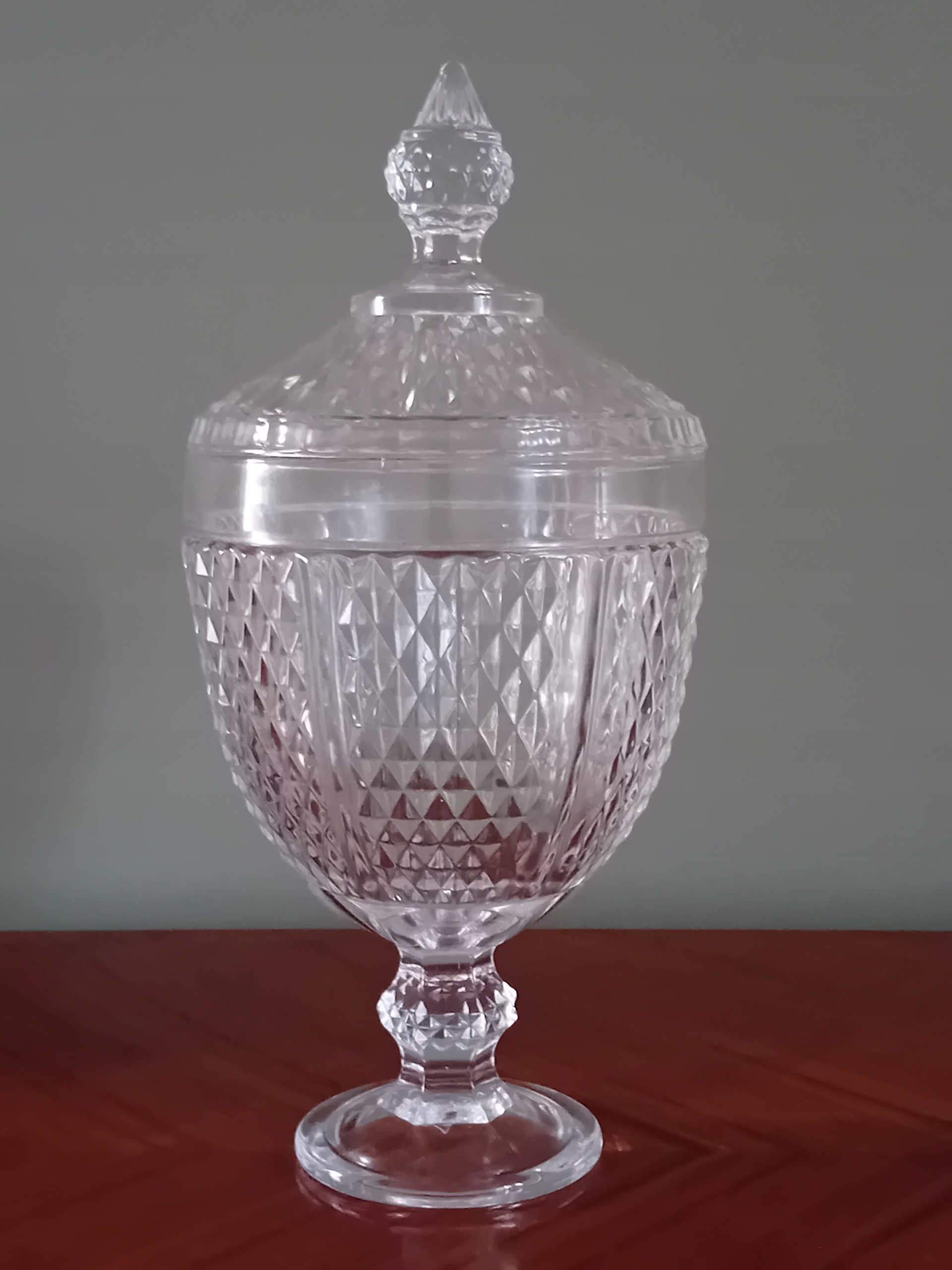 БОЛЬШАЯ СТЕКЛЯННАЯ BOMBONIERA PRL,, CRYSTAL