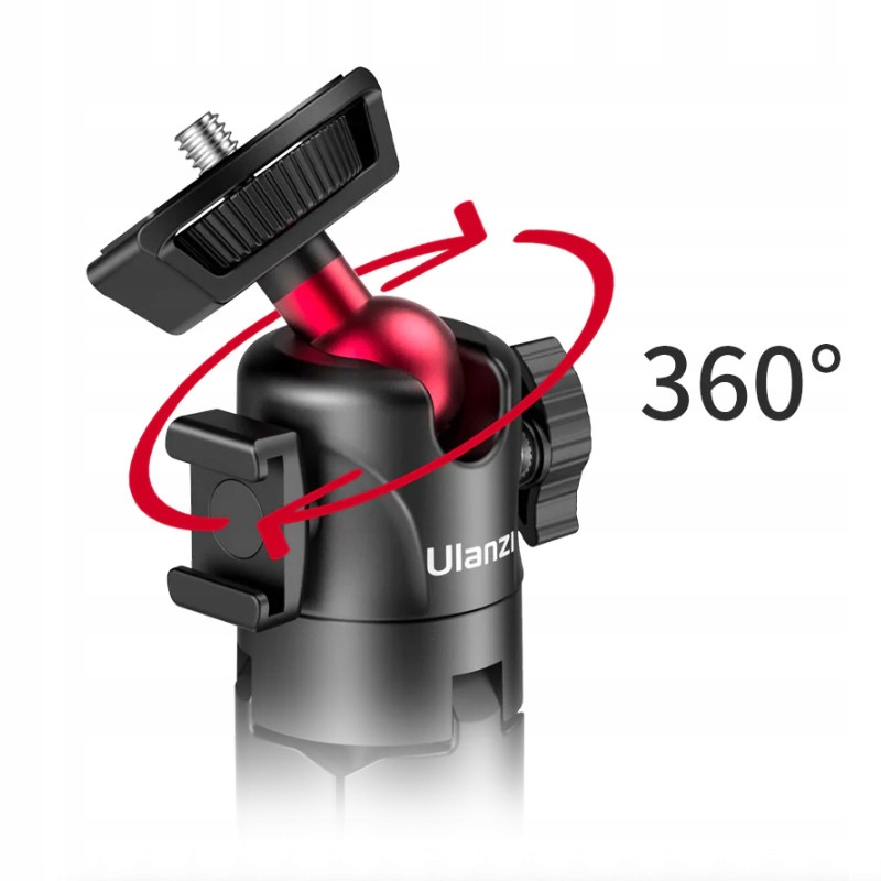 Ulanzi MT-16 Statyw VLOG do selfie głowica kulowa Długość maksymalna 44.1 cm