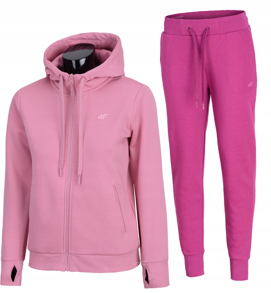 

4F Damski Dres Bawełna Komplet Bluza Spodnie / M