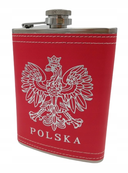 

Piersiówka metalowa Polska Orzełek godło