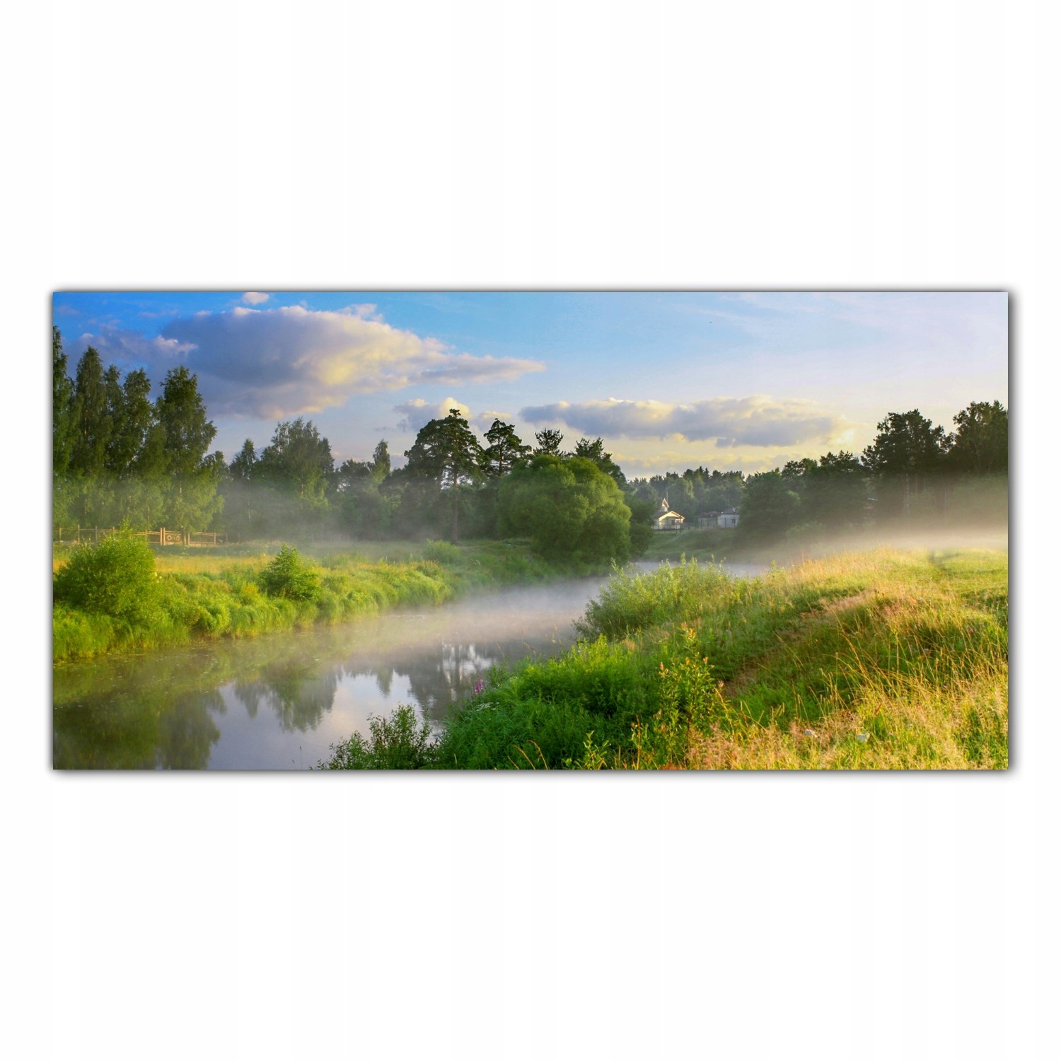 Krajina Východ slunce 140x70 Lacobel do kuchyně