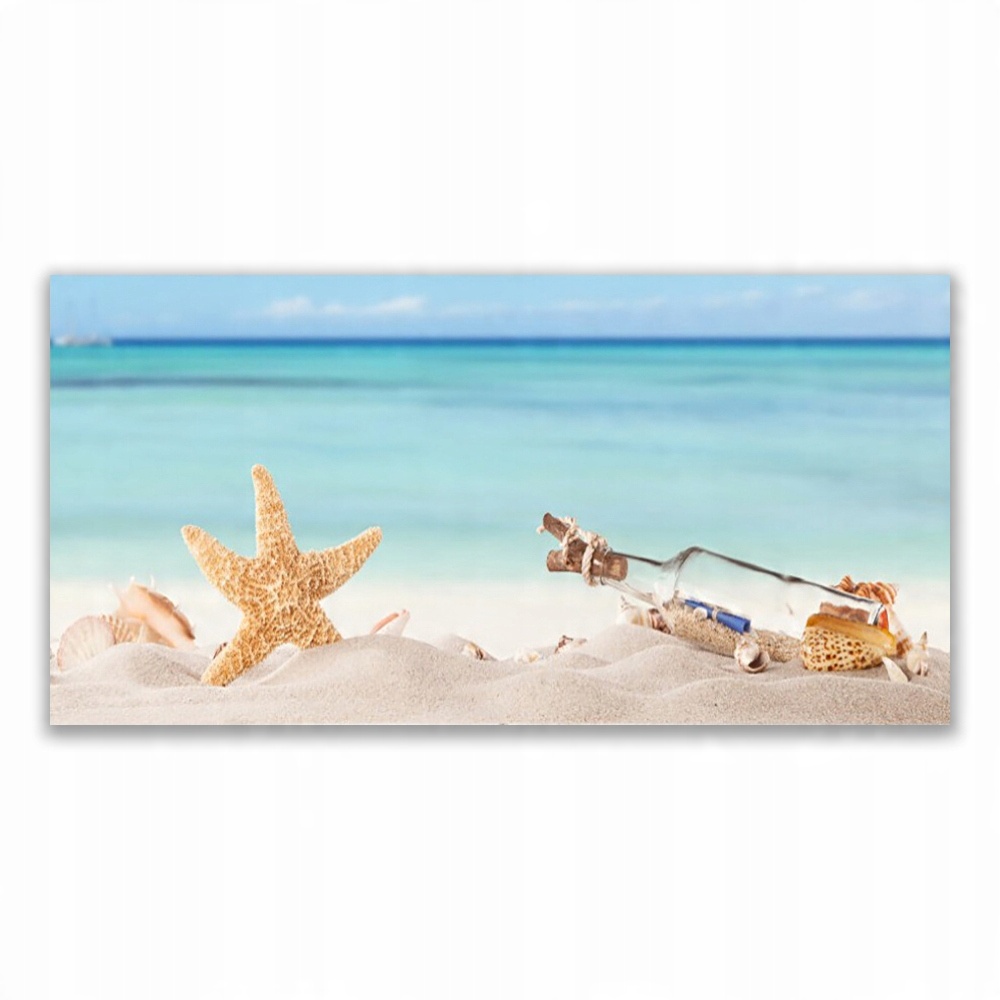 

Fotoobraz wiszący 120x60 Rozgwiazda Muszle Plaża