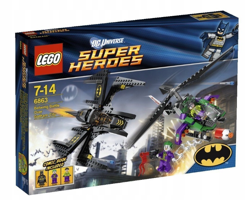 Lego 6863 Heroes Bitwa nad miastem Gotham