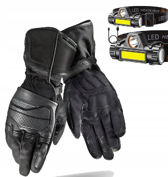 Shima Długie Wodoodporne Rękawice Motocyklowe D-tour Wp XL Latarka